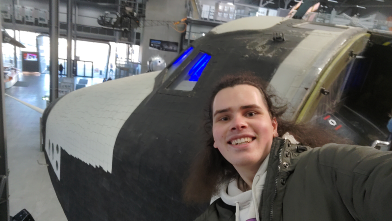 Nick and a Buran Space Shuttle